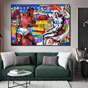 Boxing King - Banksy Poster for Art Lovers-Banksy Wall Poster