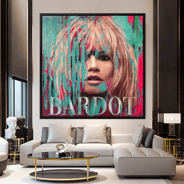 Brigitte Bardot In The Red Canvas Art-Wall Posters
