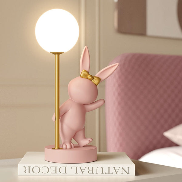 Bunny Rabbit Table Lamp for Kids Room-Kids Room Nursery Lighting