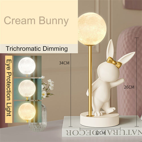 Bunny Rabbit Table Lamp for Kids Room-Kids Room Nursery Lighting