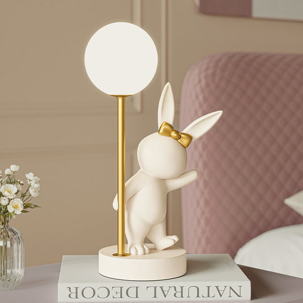 Bunny Rabbit Table Lamp for Kids Room-Kids Room Nursery Lighting