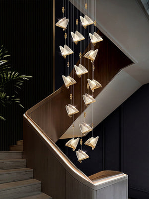 Butterfly Acrylic Chandelier - Exquisite Lighting Décor-Staircase Chandelier