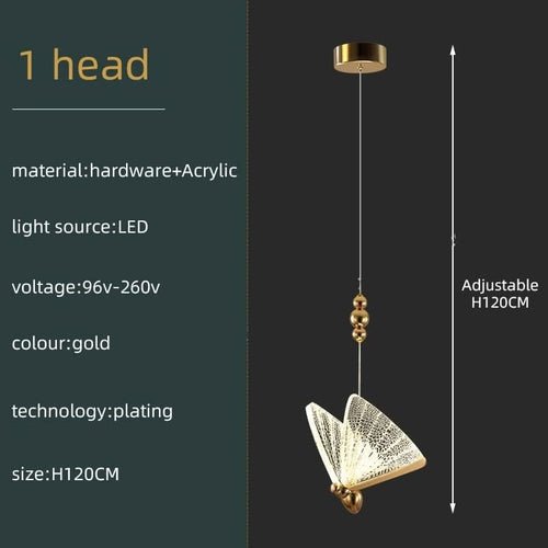 Butterfly Acrylic Chandelier - Exquisite Lighting Décor-Staircase Chandelier