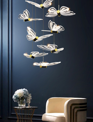 Butterfly Chandelier - Exclusive and Elegant Décor.-Staircase Chandelier