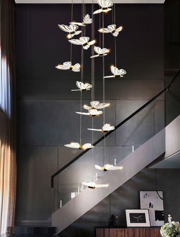 Butterfly Chandelier - Exclusive and Elegant Décor.-Staircase Chandelier
