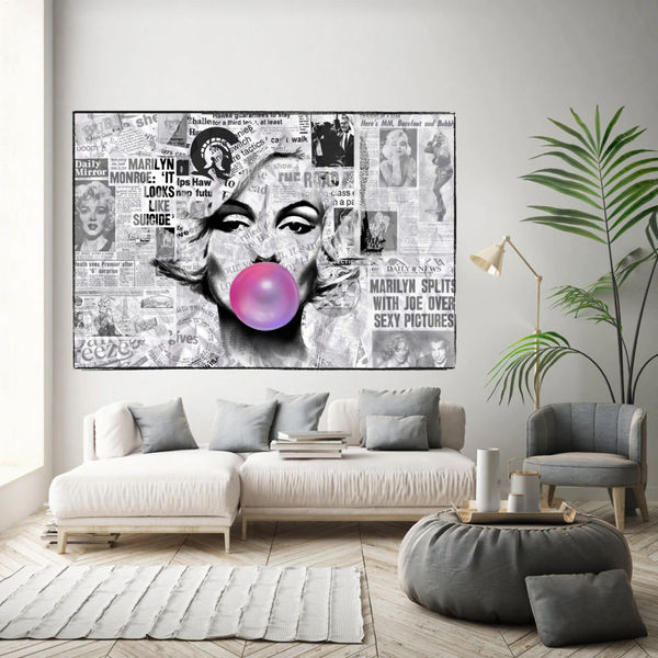 Buy Marilyn Bubble Poster - Only at Newspaper-Wall Posters
