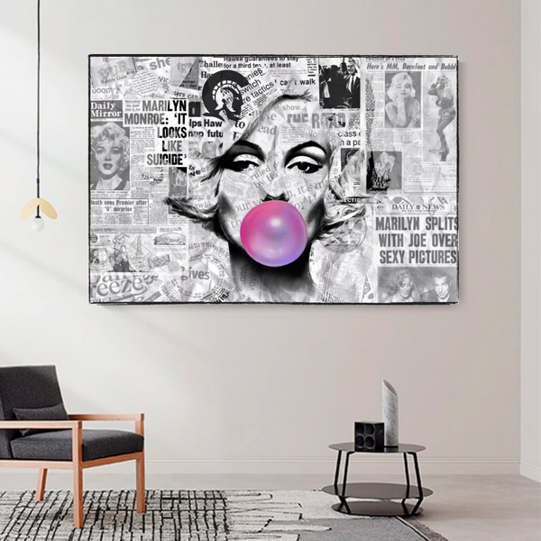 Buy Marilyn Bubble Poster - Only at Newspaper-Wall Posters