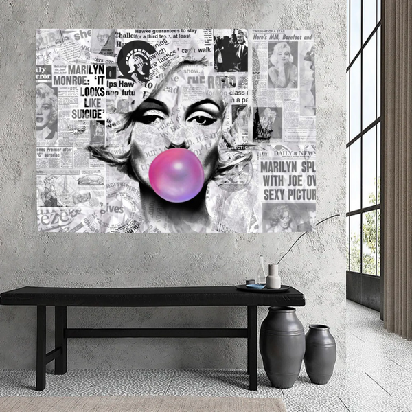 Buy Marilyn Bubble Poster - Only at Newspaper-Wall Posters
