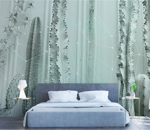 Cactus Wallpaper Murals: Transform Your Space-Flower & Leaf Wallpaper