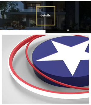 Captain America Ceiling Light for Kids Room-Kids Room Nursery Lighting