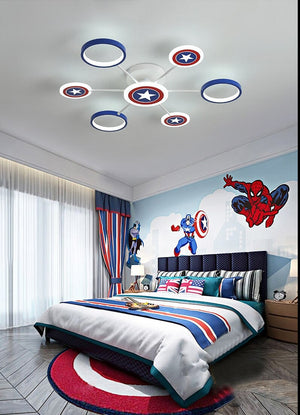 Captain America Kids Lighting – Marvel Merchandise-Kids Room Nursery Lighting
