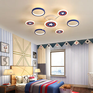 Captain America Kids Lighting – Marvel Merchandise-Kids Room Nursery Lighting