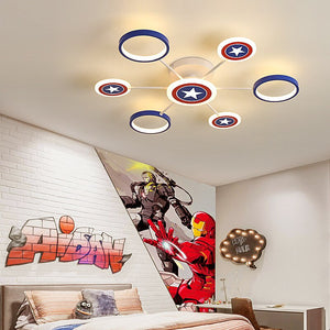 Captain America Kids Lighting – Marvel Merchandise-Kids Room Nursery Lighting