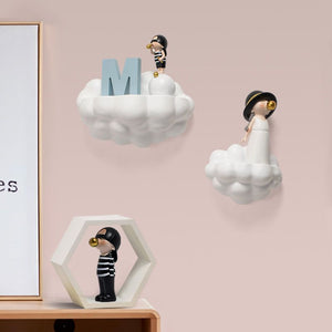 Cartoon Cloud Shape Wall Shelf-Kids Room Nursery Wall Hanging