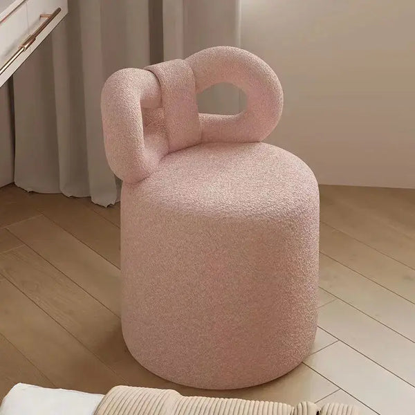 Cashmere Bow With Backrest Stool-Foot Stools
