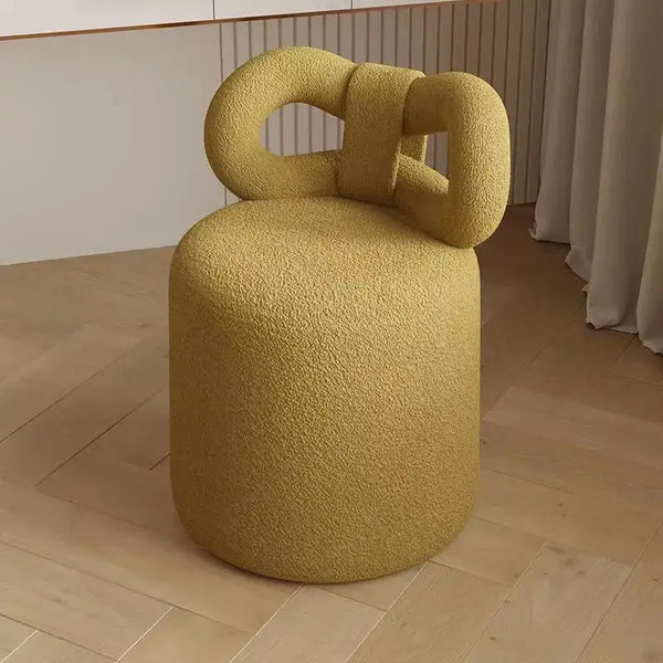 Cashmere Bow With Backrest Stool-Foot Stools