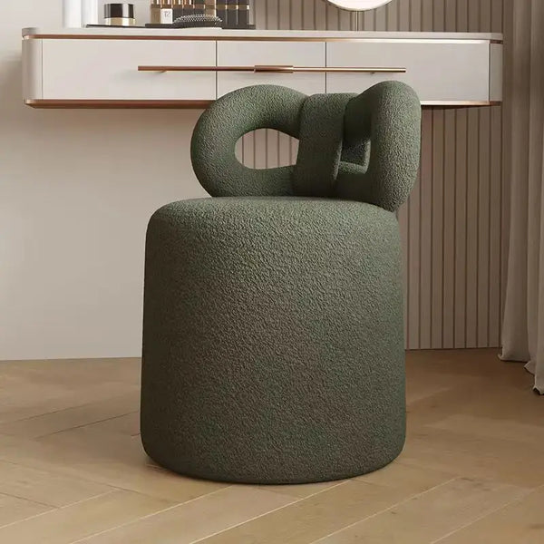 Cashmere Bow With Backrest Stool-Foot Stools