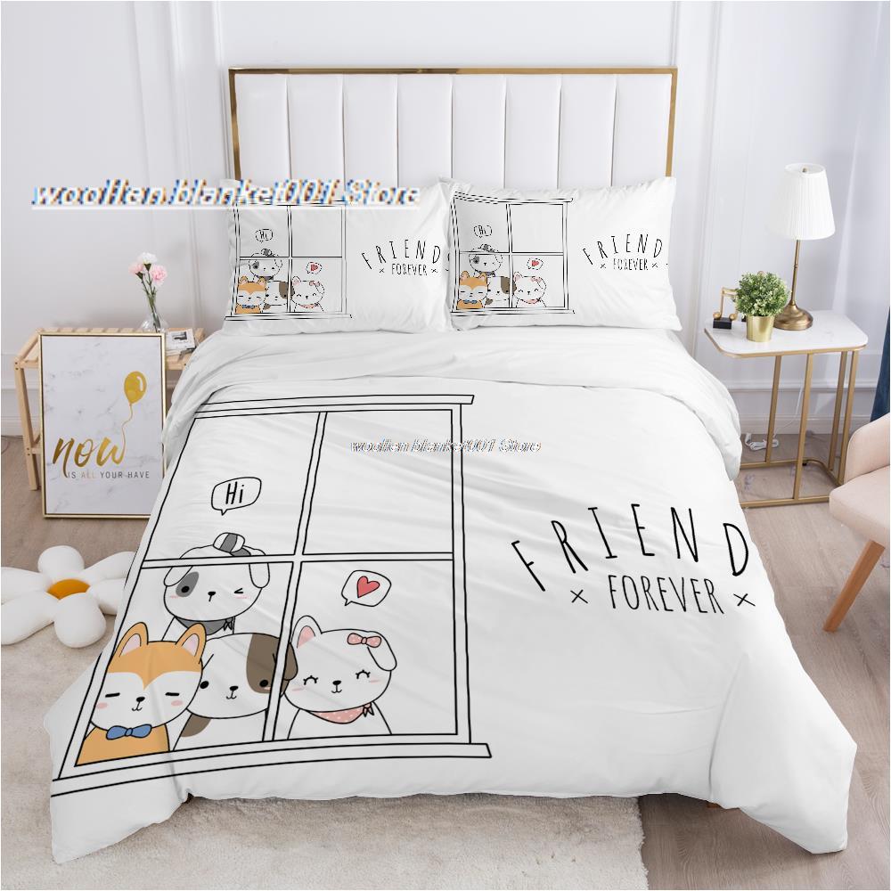 Cats and Dogs Bedding: The Perfect Cozy Sleep Solution-Bedding Set Kids