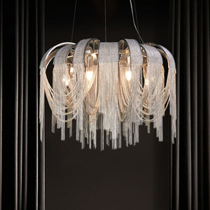 Chain Chandelier: Elegant Lighting Fixture for Modern Spaces-Ceiling Chandelier