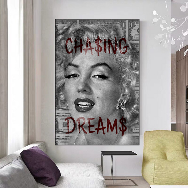 Chasing Dreams: Marilyn Poster - Uncover Iconic Beauty-Wall Posters