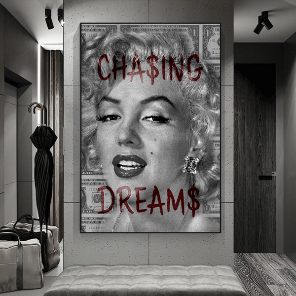 Chasing Dreams: Marilyn Poster - Uncover Iconic Beauty-Wall Posters
