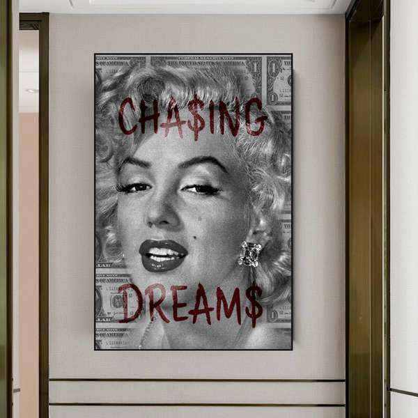 Chasing Dreams: Marilyn Poster - Uncover Iconic Beauty-Wall Posters