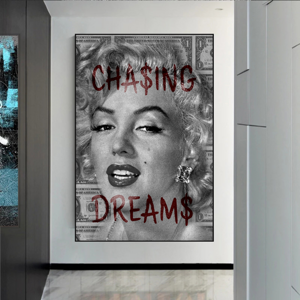 Chasing Dreams: Marilyn Poster - Uncover Iconic Beauty-Wall Posters