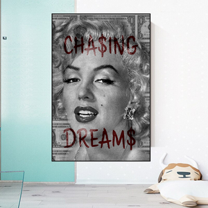 Chasing Dreams: Marilyn Poster - Uncover Iconic Beauty-Wall Posters