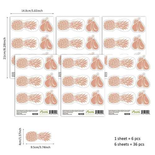 Chic Pink Pineapple Wall Decal - Transform Your Space-Kids Nursery Bohemian Wall Decals