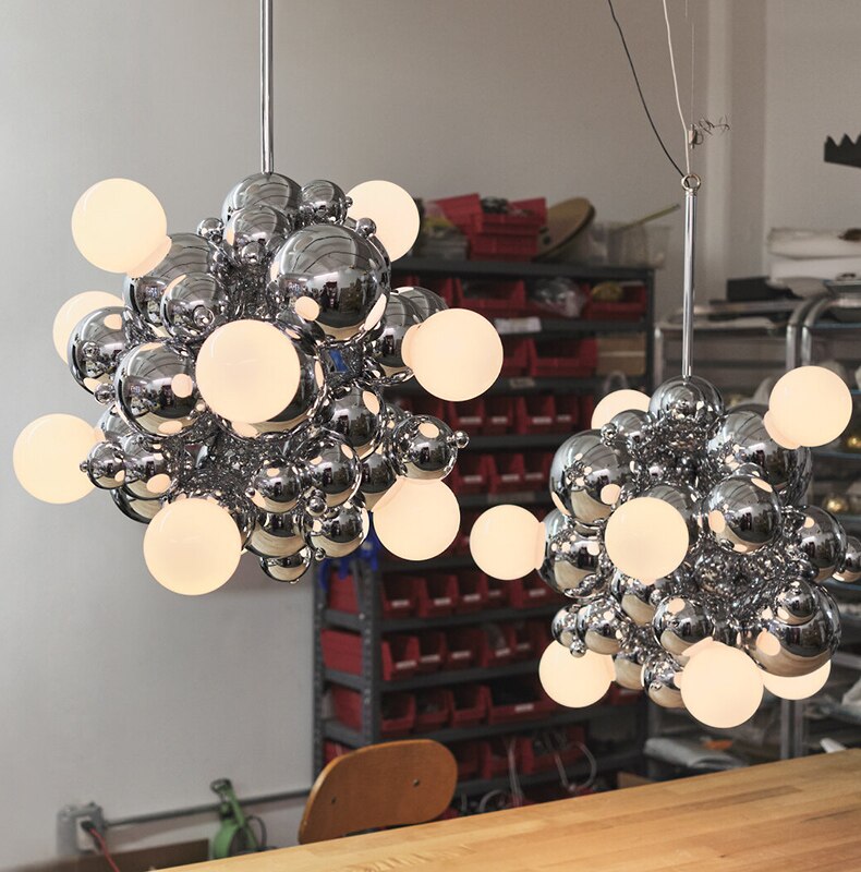 Chrome Bubble LED Pendant Light-Pendant Lights