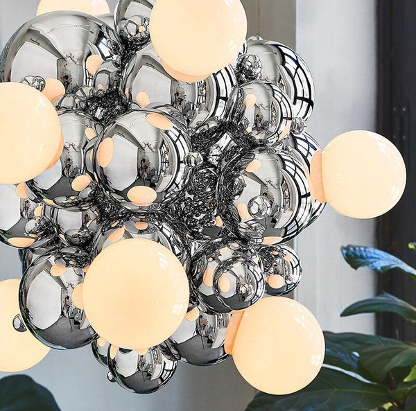 Chrome Bubble LED Pendant Light-Pendant Lights