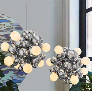 Chrome Bubble LED Pendant Light-Pendant Lights