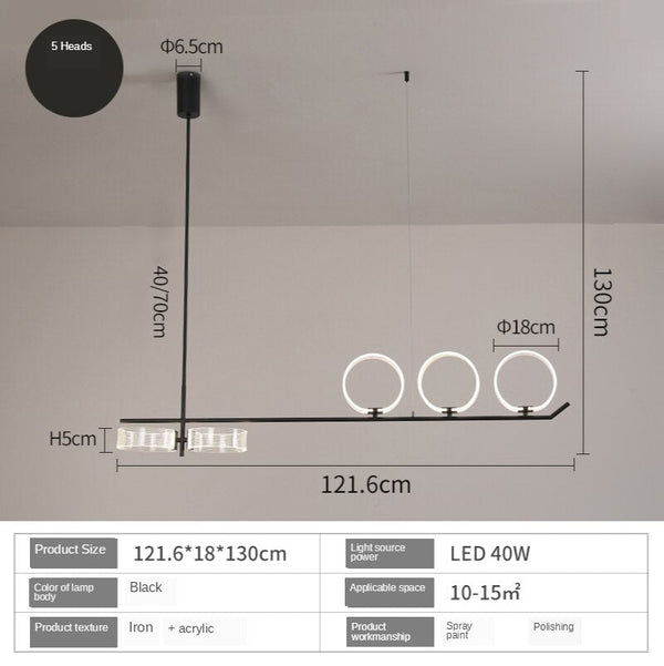 Circular Rings Kitchen Lightings: Stylish Fixtures-Kitchen Island