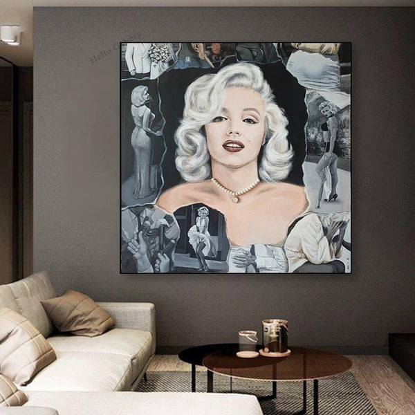 Classic Black and White Marilyn Poster - Limited Edition-Wall Posters