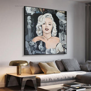 Classic Black and White Marilyn Poster - Limited Edition-Wall Posters