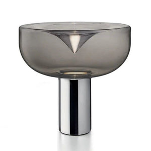 Clear Glass Swirl Lamp-Table Lamp