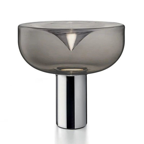 Clear Glass Swirl Lamp-Table Lamp