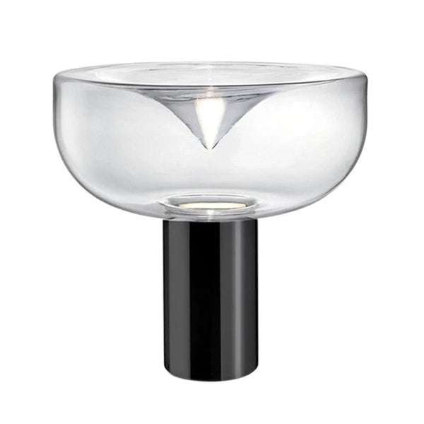 Clear Glass Swirl Lamp-Table Lamp