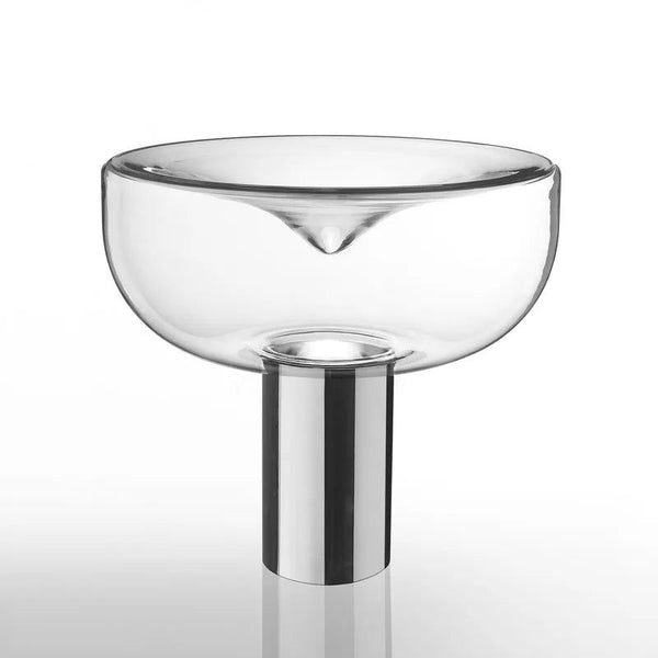 Clear Glass Swirl Lamp-Table Lamp