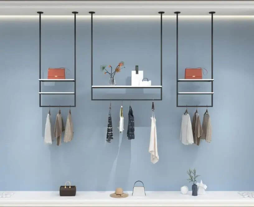 Clothing Display Rack Wall Suspender-Drying Racks & Hangers