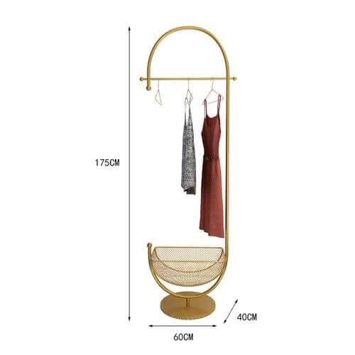 Clothing Rack Floor Standing Valet Corner-Drying Racks & Hangers