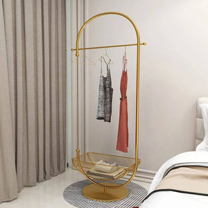 Clothing Rack Floor Standing Valet Corner-Drying Racks & Hangers