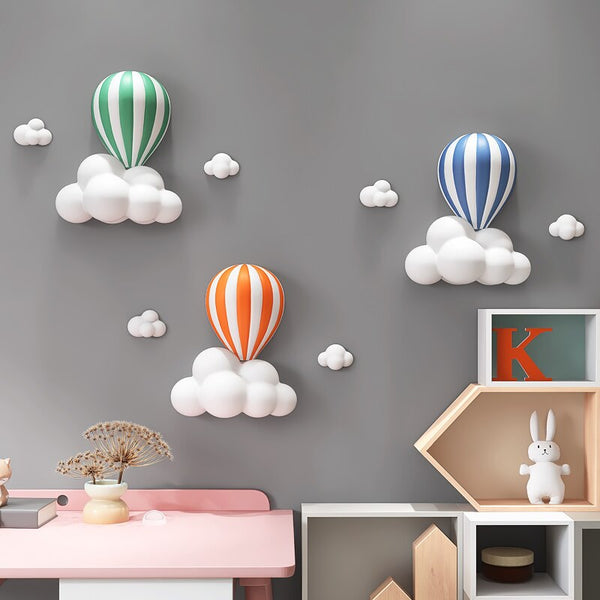 Cloud Wall Hanging Resin 3D Wall Decor-Kids Room Nursery Wall Hanging