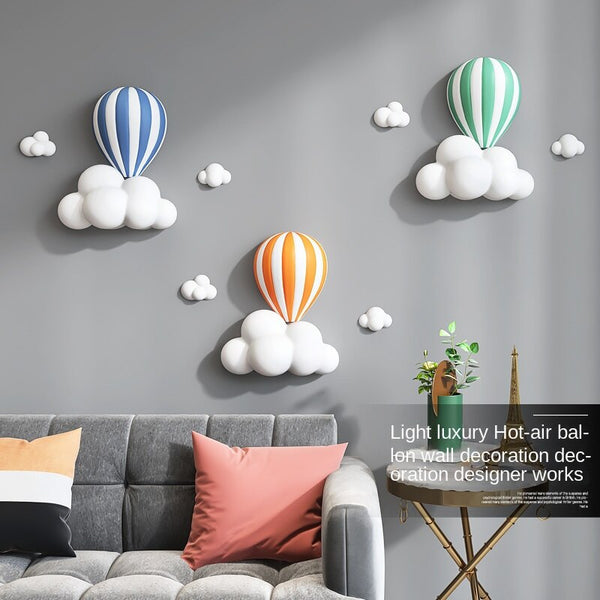Cloud Wall Hanging Resin 3D Wall Decor-Kids Room Nursery Wall Hanging