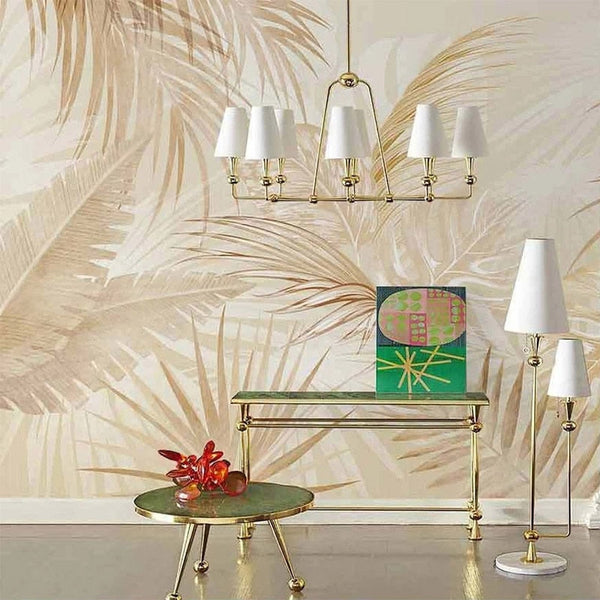 Coconut Tree Leaf Wallpaper Mural - Authentic Nature Décor-Flower & Leaf Wallpaper