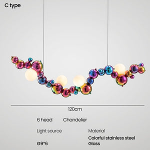 Colourful Chandelier Indoor Decor Hanging Lights-Kitchen Island