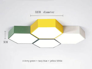 Colourful Honeycomb Ceiling Light-Ceiling Chandelier