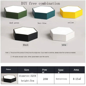 Colourful Honeycomb Ceiling Light-Ceiling Chandelier