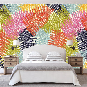 Colourful Leaves Wallpaper: Get Vibrant & Striking Designs-Flower & Leaf Wallpaper
