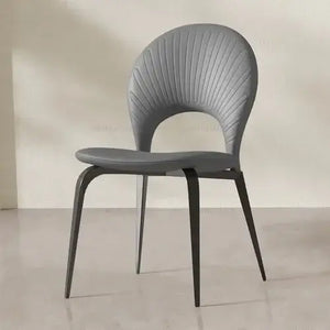 Comedor Leather Wooden Dining Chair-Dining Chairs